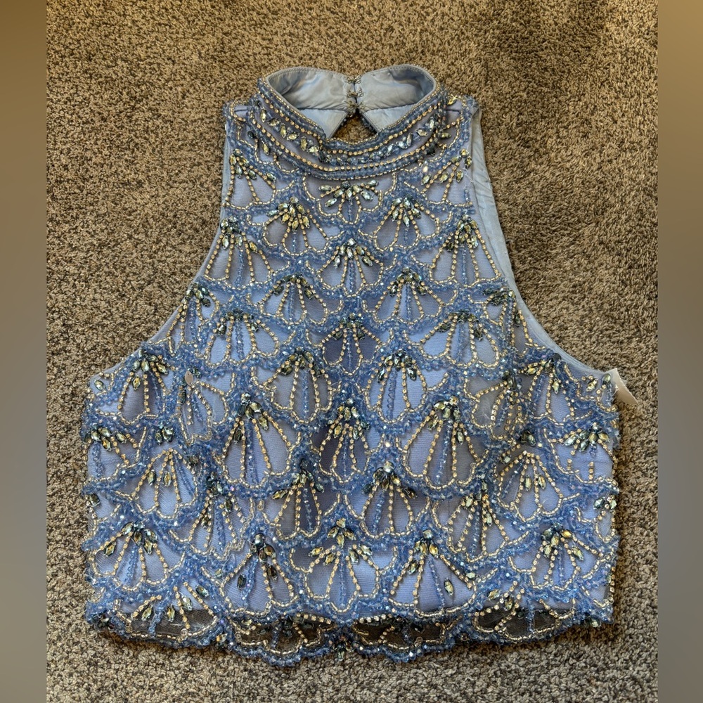 Vintage Panoply Embellished Halter Top